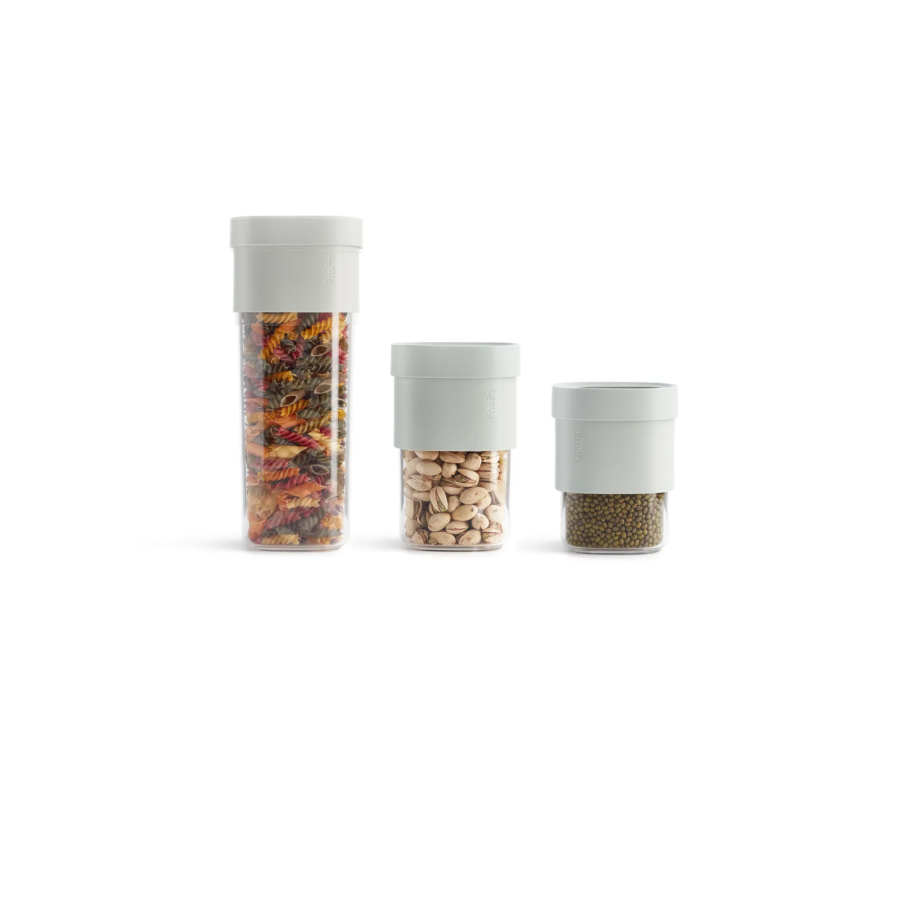 Lékué flip Vorratsdose 5 Teile, Grün Lékué