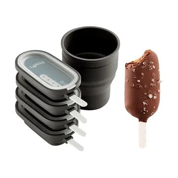 Lékué klassische Eisformen 4er-Packung - Braun - Lékué