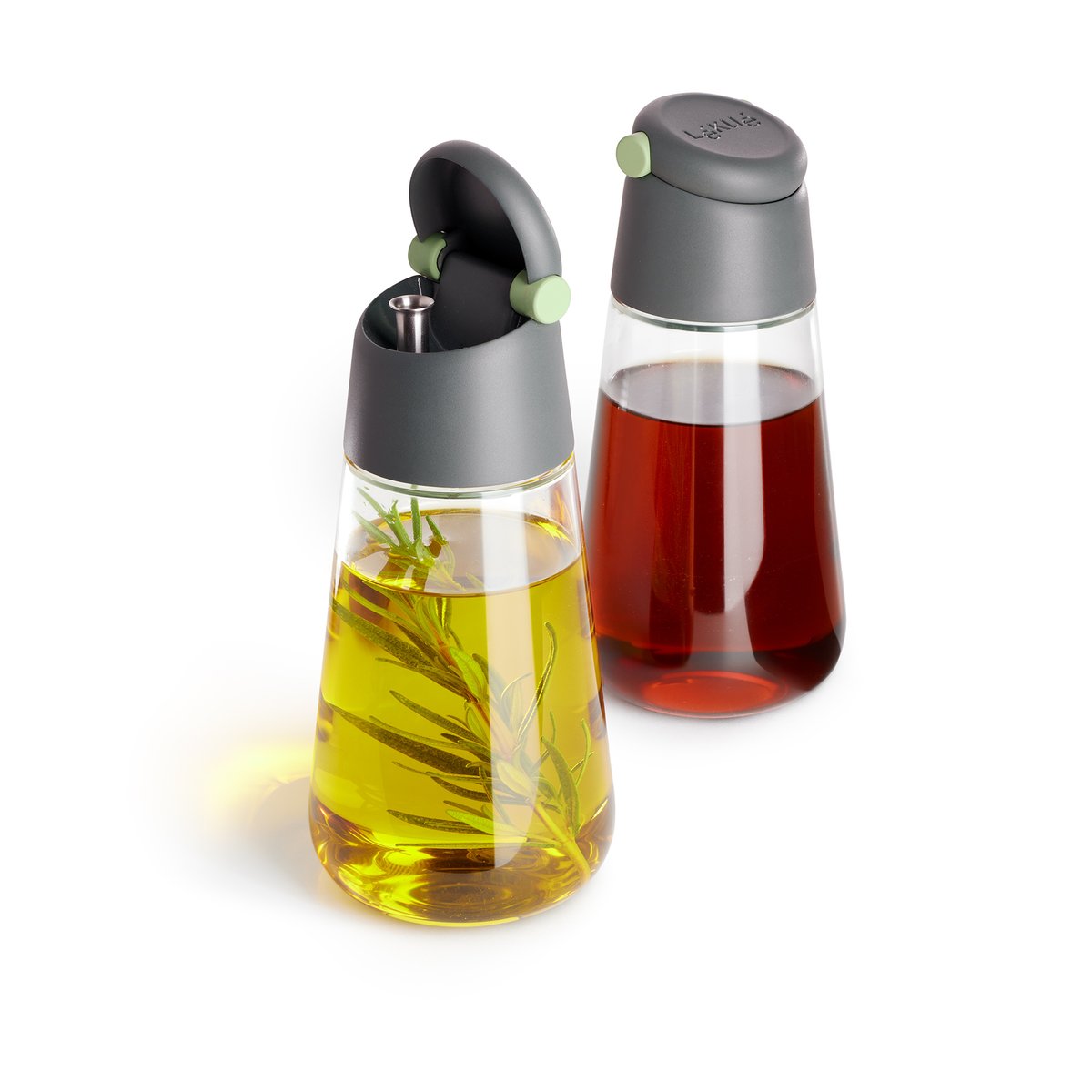 Lékué Lékué Öl-/Essigflasche 2er-Pack Grau