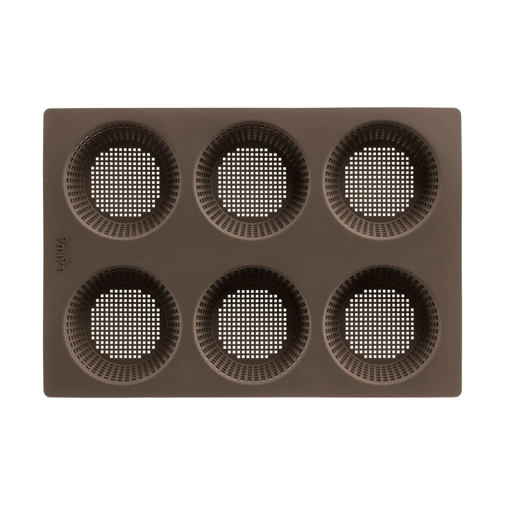 Lékué Silikonform Brötchen, Braun Lékué