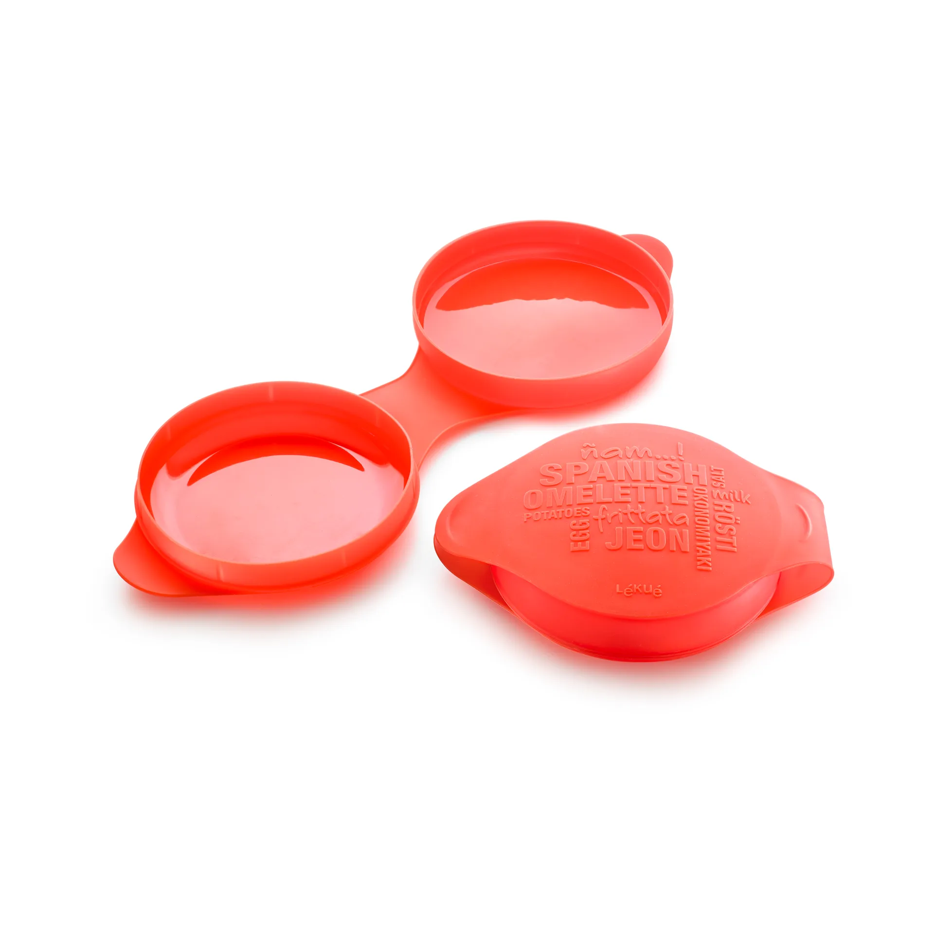 Lékué spanische Omelettform Mikrofon, Rot Lékué
