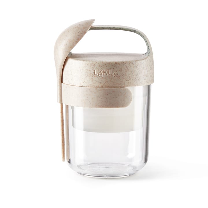 Lékué To Go Dose Organic mit Löffel beige - 0,4 L - Lékué