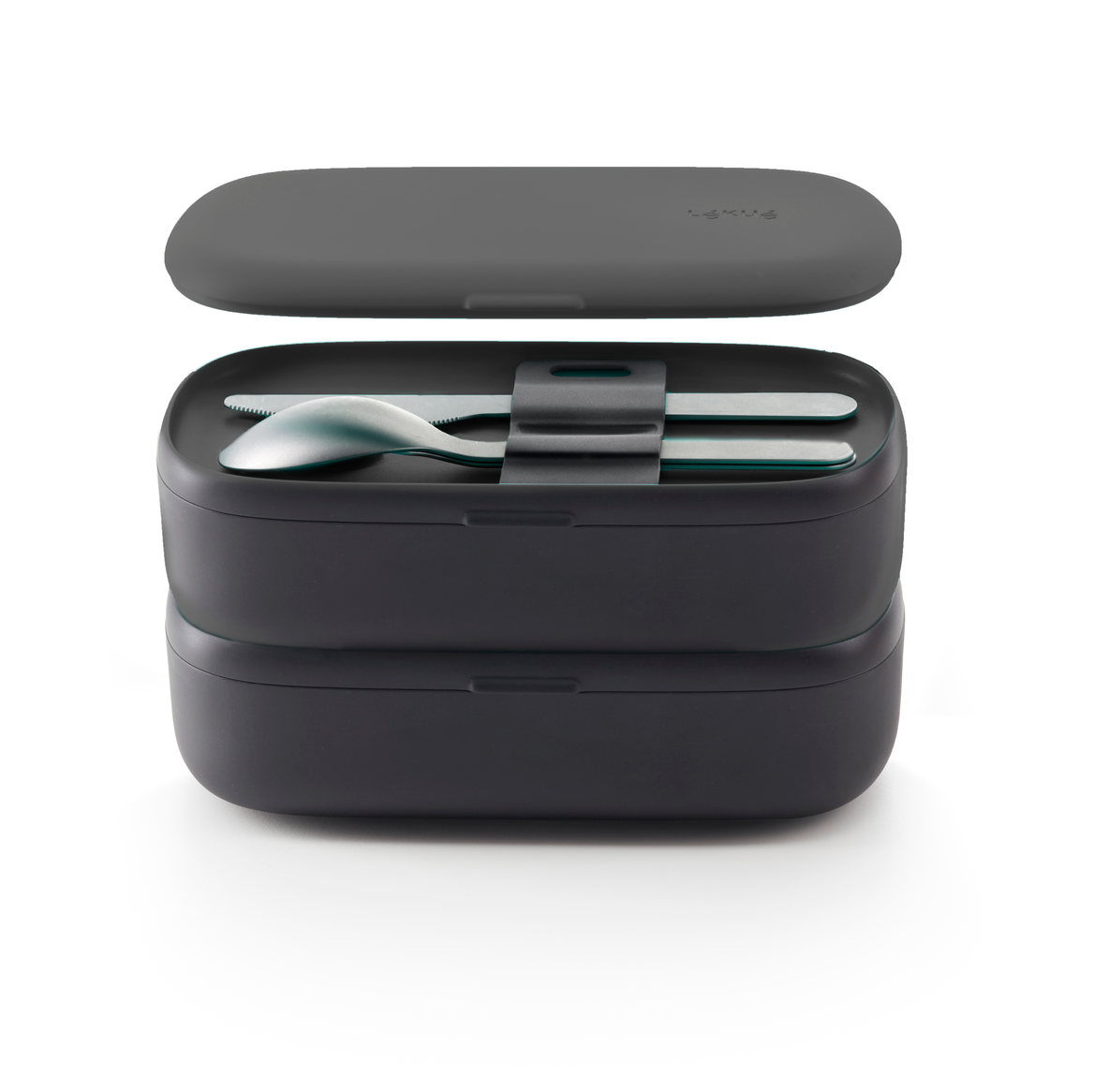 Lékué Lékué To Go Lunchbox 5-teilig Schwarz