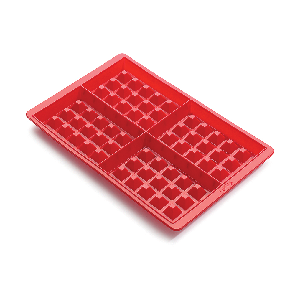 Lékué Lékué Waffelform Silikon Rot