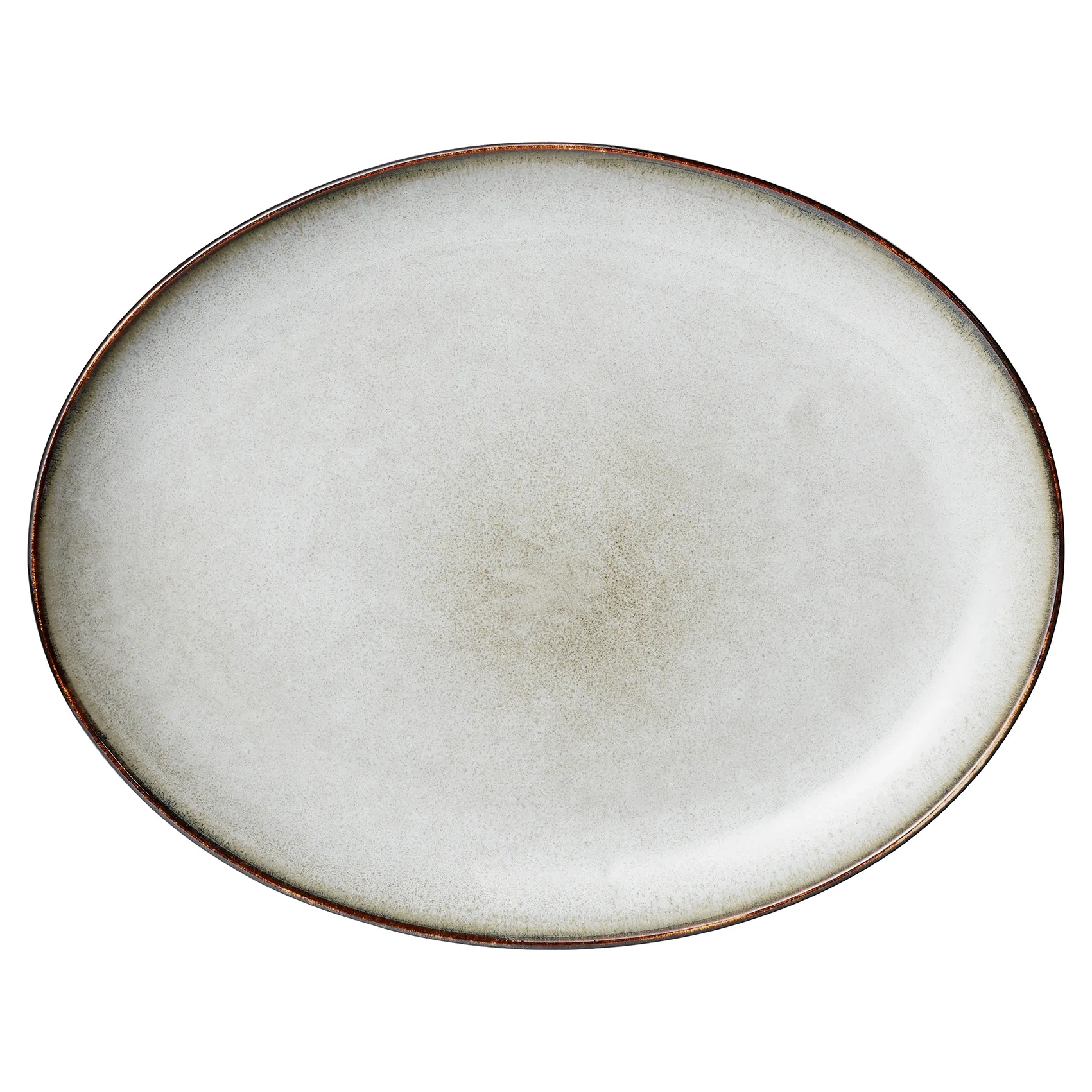Amera Teller oval, Grau Lene Bjerre