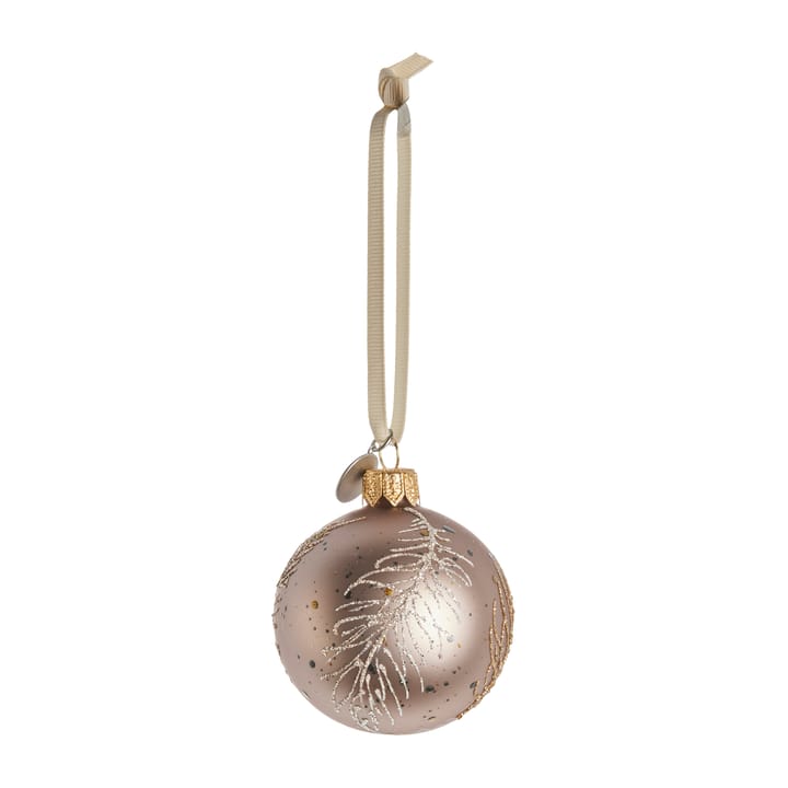 Cadelia Weihnachtskugel Feder Ø6cm - Powder-light gold - Lene Bjerre