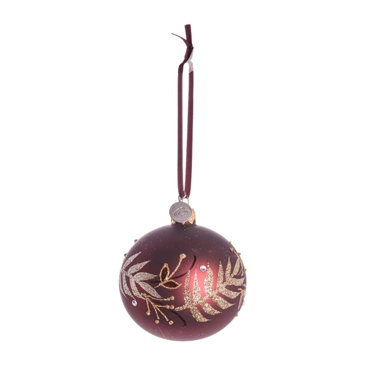 Cadelia Weihnachtskugel Laubbaum Ø8cm - Pomegranate-light gold - Lene Bjerre