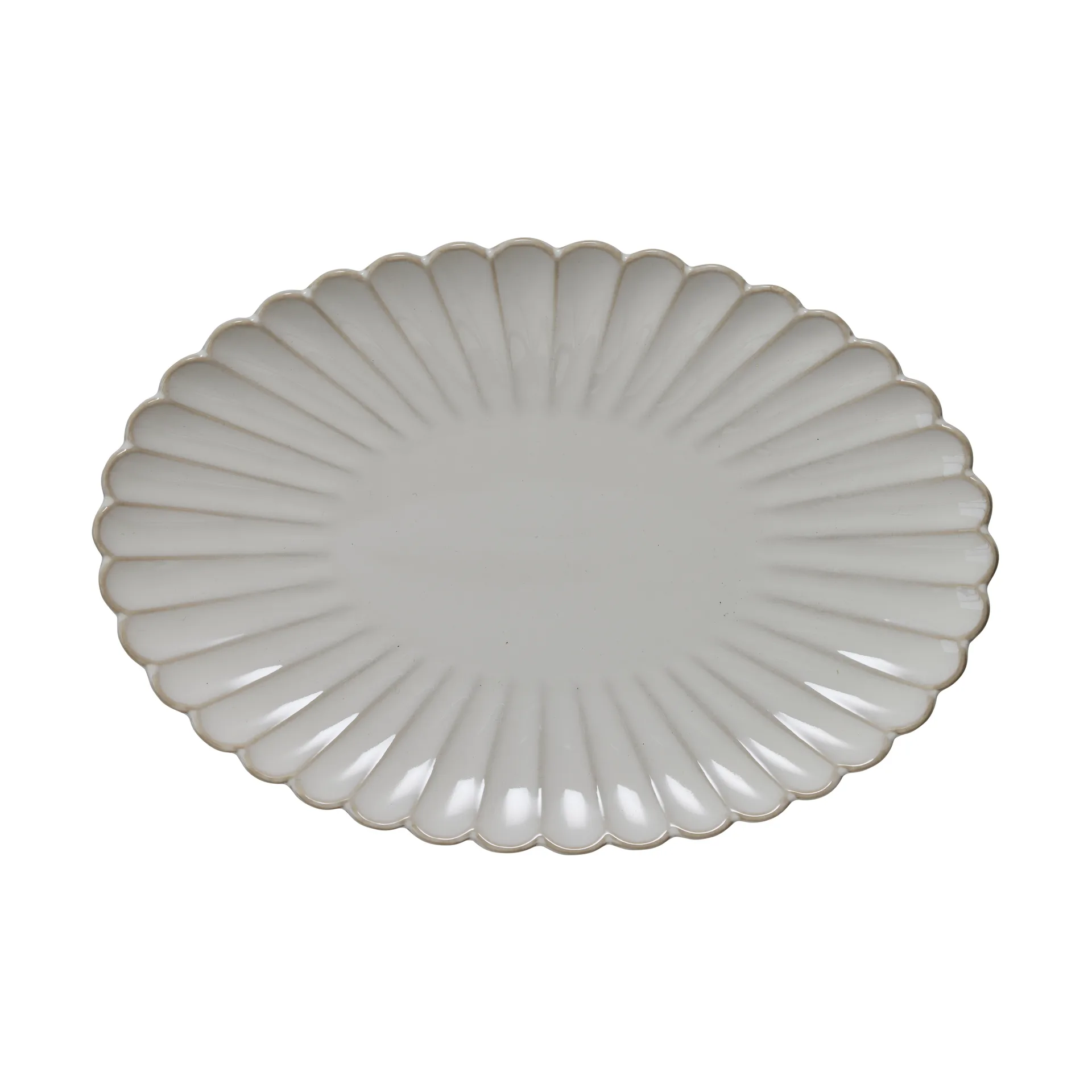 Camille Servierteller 30,5x21 cm, Off White Lene Bjerre