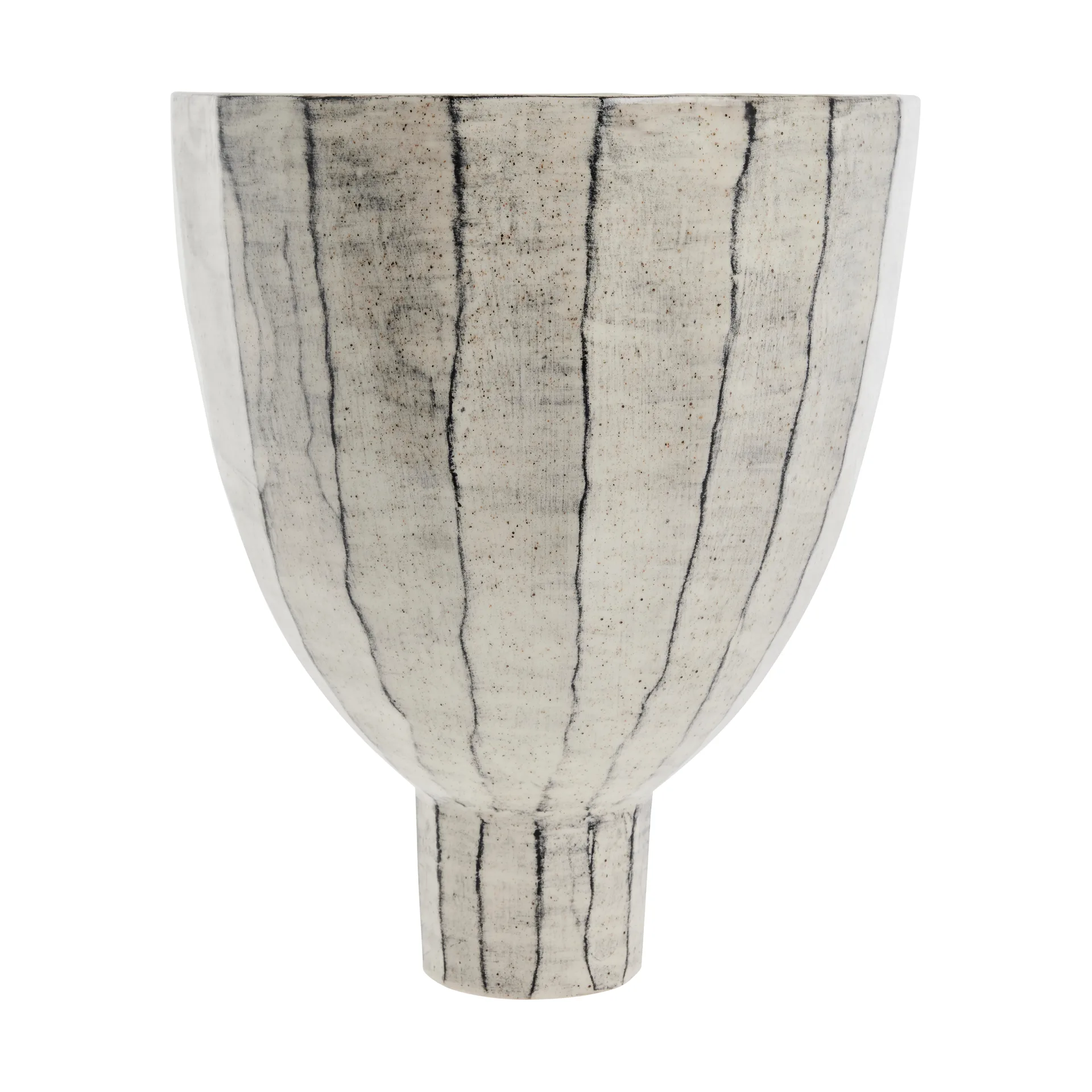 Cassie Dekorationsschale Ø28 cm, Off White-Black Lene Bjerre