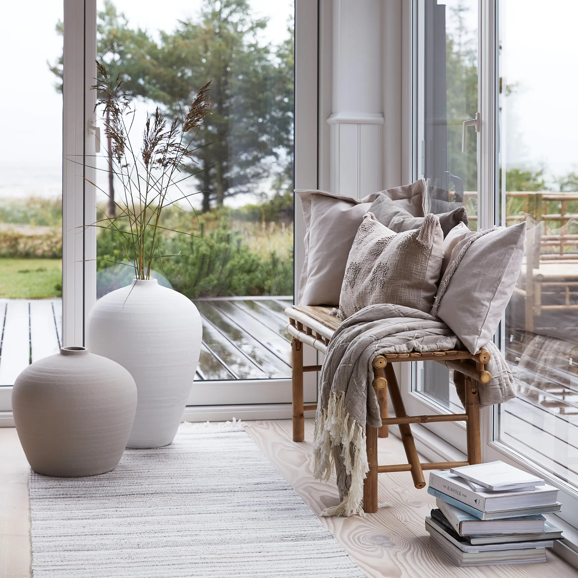 Catia Vase 38cm, Silbergrau Lene Bjerre