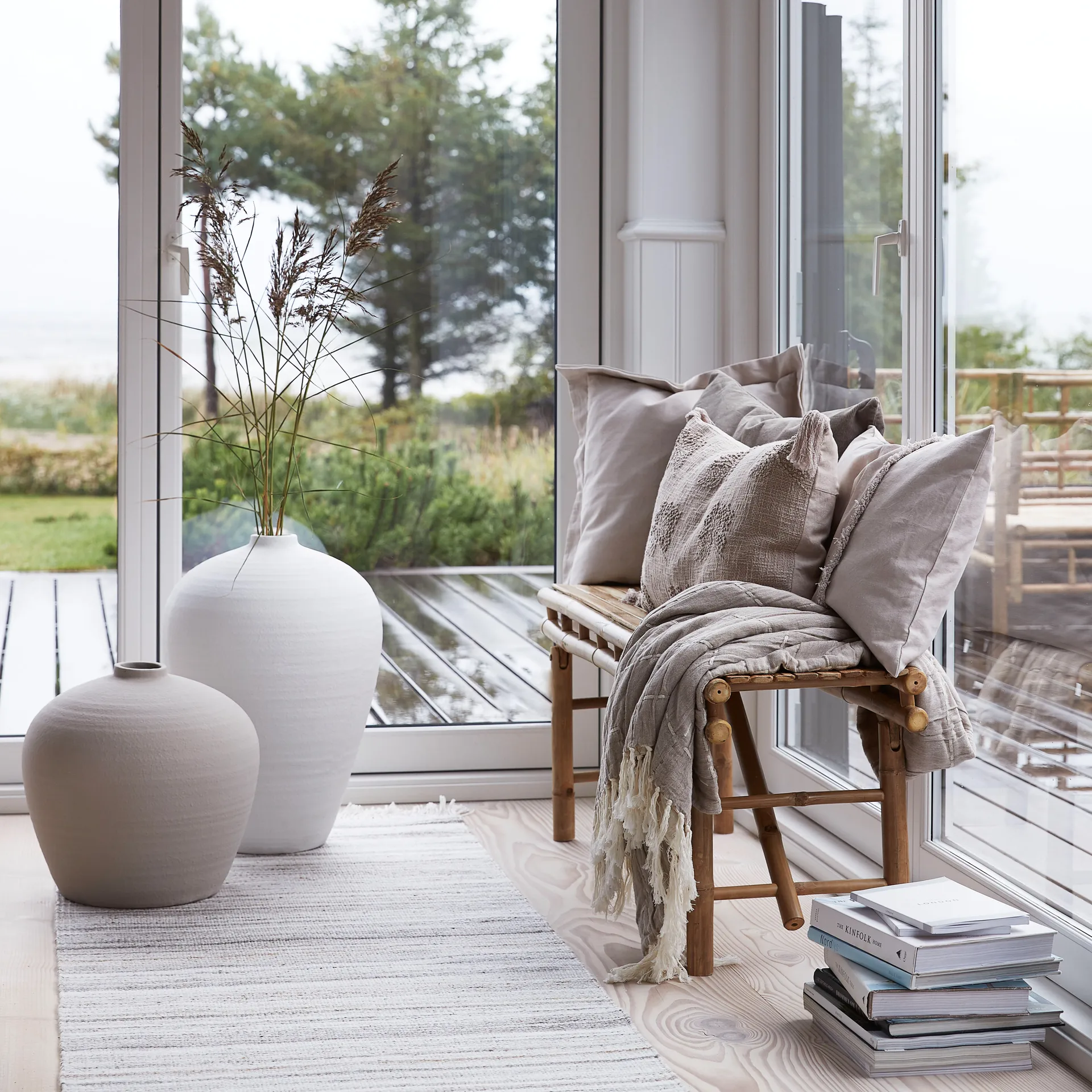 Catia Vase 57cm, Weiß Lene Bjerre