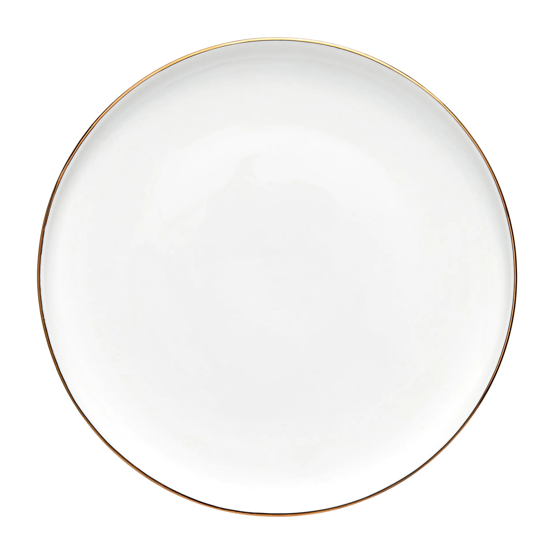 Clara Teller Ø20cm, White-light gold Lene Bjerre