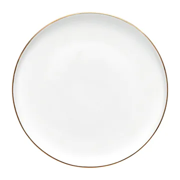 Clara Teller Ø20cm - White-light gold - Lene Bjerre