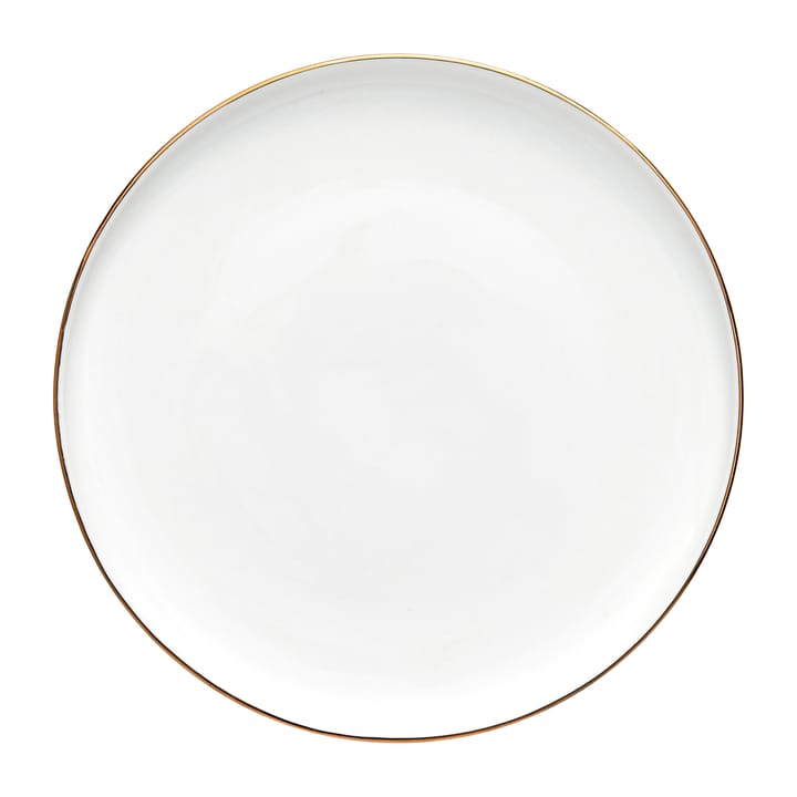 Clara Teller Ø20cm - White-light gold - Lene Bjerre