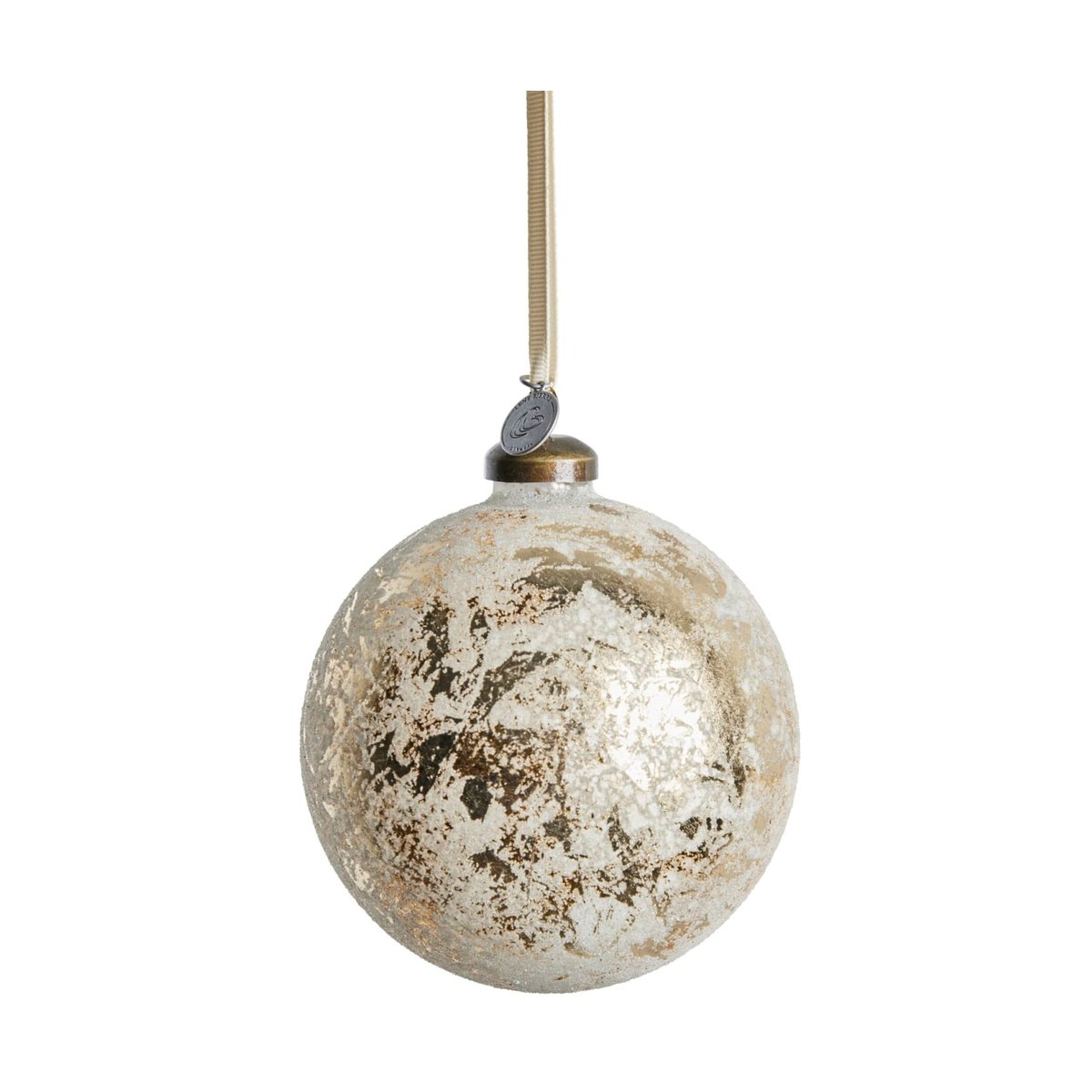 Lene Bjerre Clearena Weihnachtskugel Ø10 cm Off white-gold