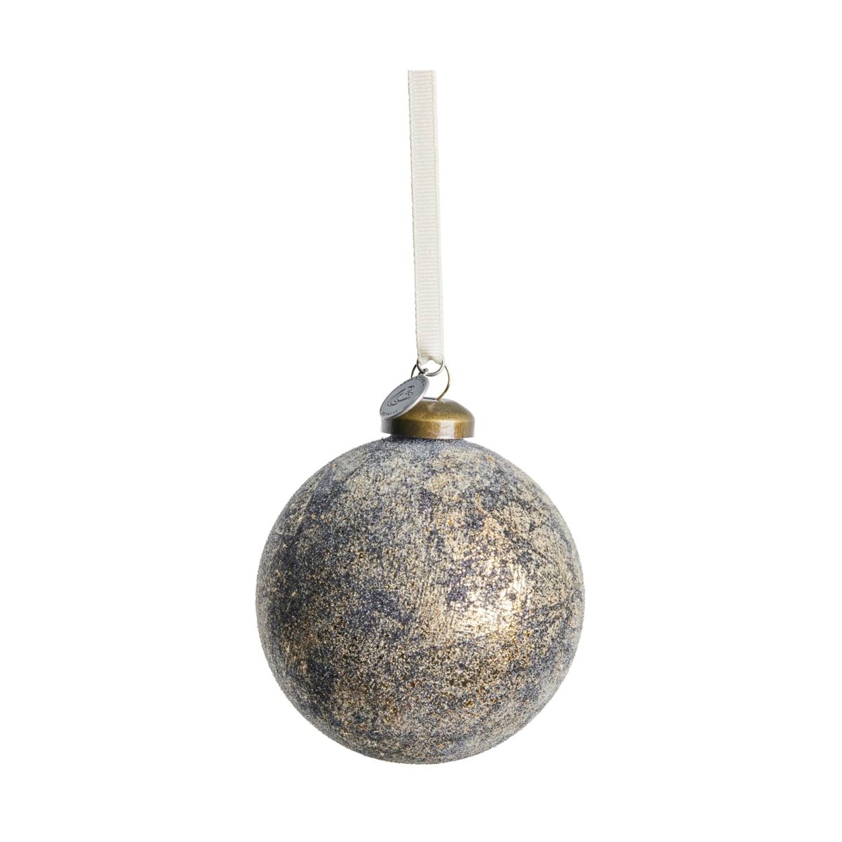 Lene Bjerre Clearena Weihnachtskugel Ø8 cm Dunkelblau-Gold