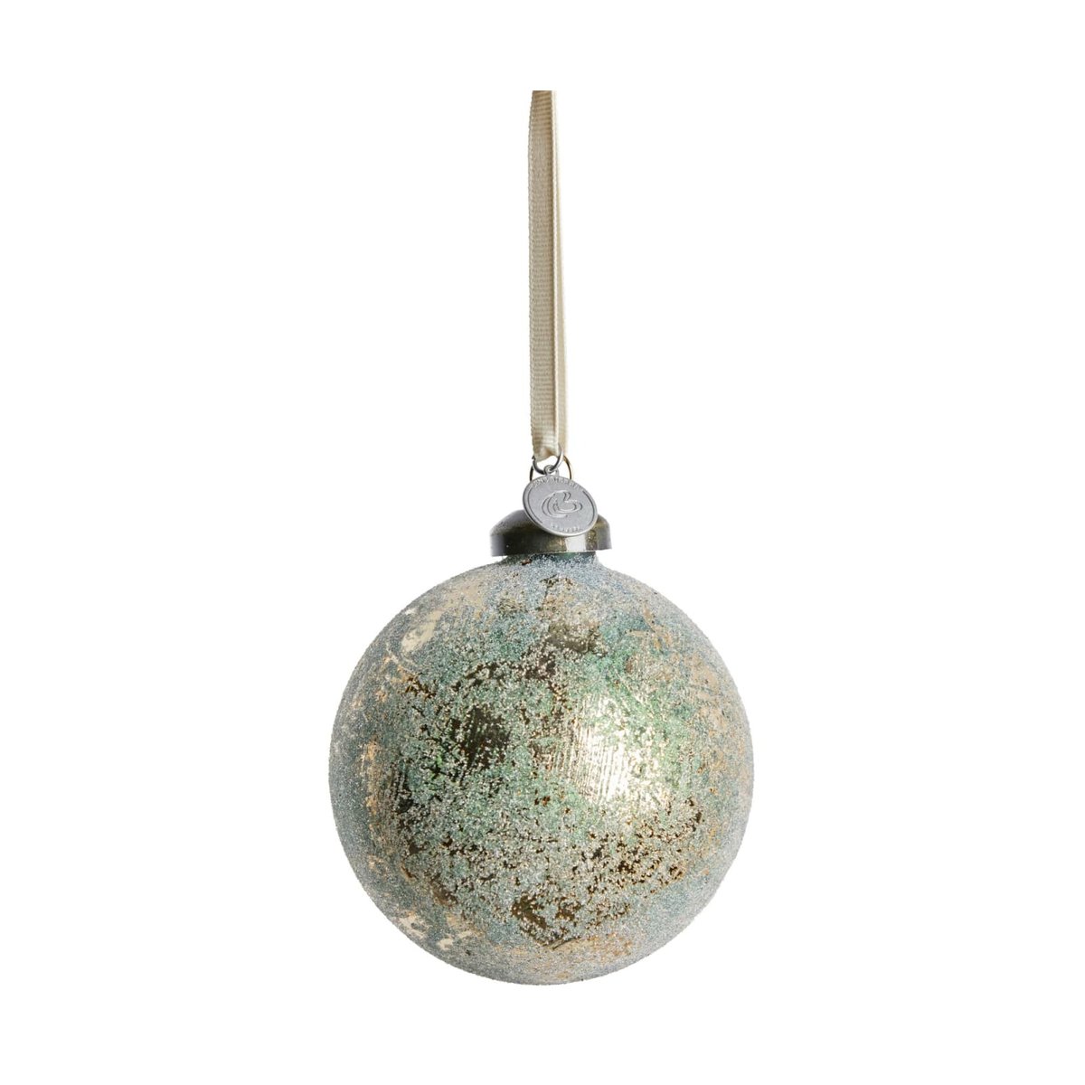 Lene Bjerre Clearena Weihnachtskugel Ø8 cm Dusty green-gold