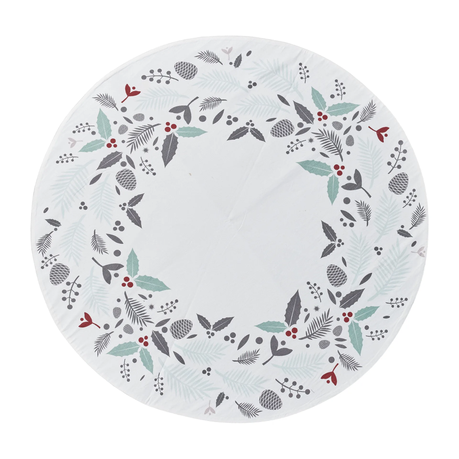 Cristivia Weihnachtsbaumteppich Ø110cm, White-multi Lene Bjerre