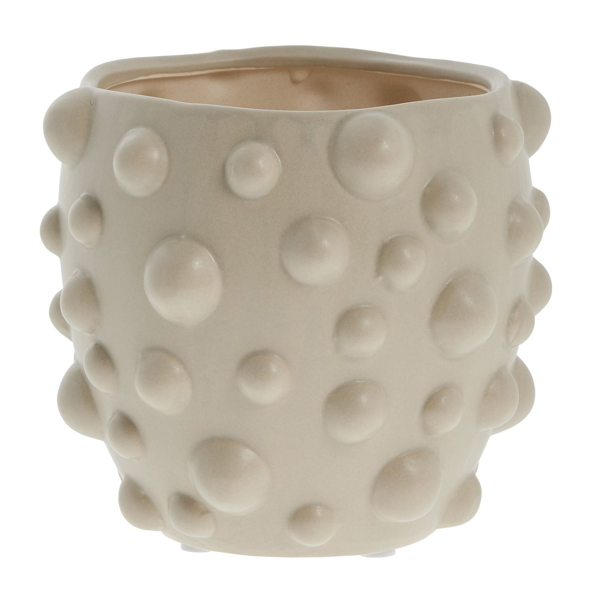 Lene Bjerre Doelle Blumentopf o14,5cm Linen | Skandinavisches Design | Blumentöpfe | Beige