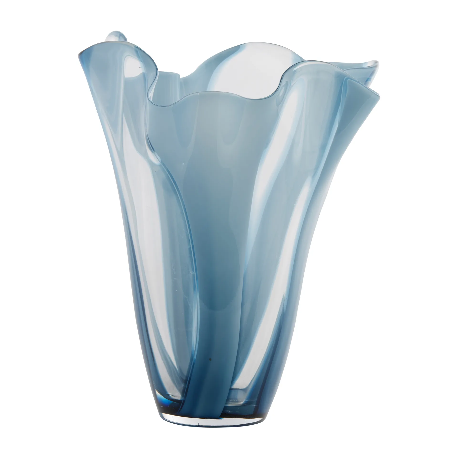 Domia Vase Ø20cm, Blue-clear Lene Bjerre