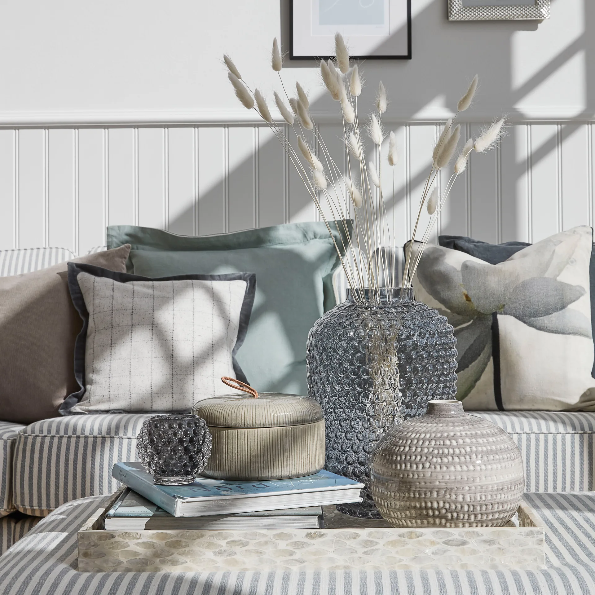 Doria Windlicht 7,5cm, Dark grey Lene Bjerre