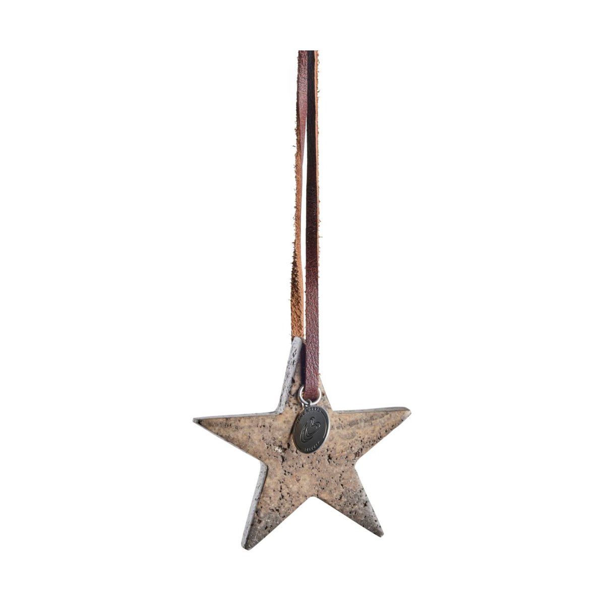 Lene Bjerre Elina Weihnachtsanhänger Stern 6,5 cm Braun