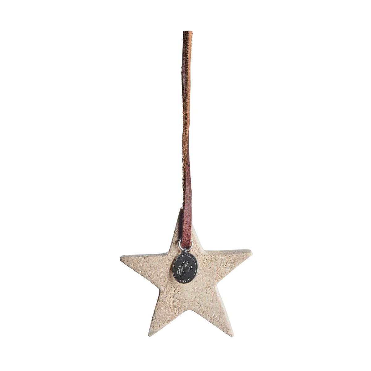 Lene Bjerre Elina Weihnachtsanhänger Stern 6,5 cm Leinen