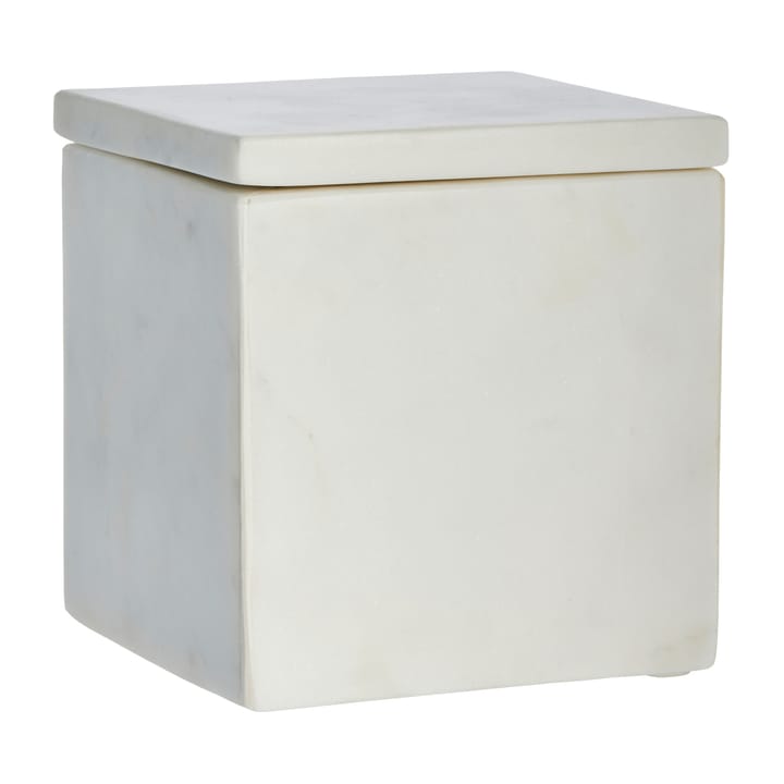 Ellia Aufbewahrungsbox Marmor 12 x 12 cm - White - Lene Bjerre
