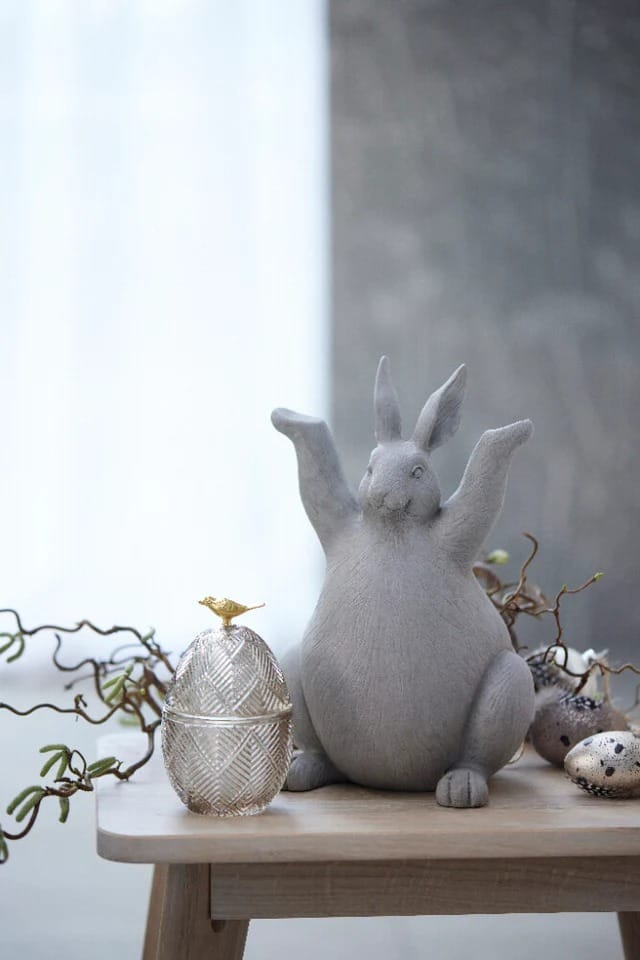 Esmia Osterei 15cm, Dark grey-light gold Lene Bjerre