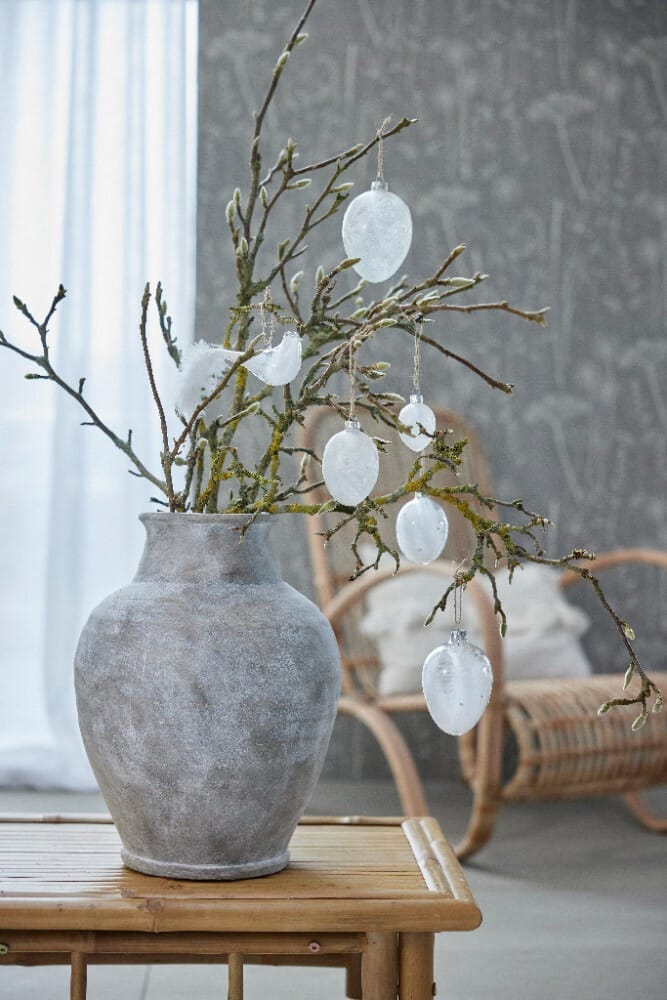 Estille Osteranhänger 12cm - Clear-white - Lene Bjerre