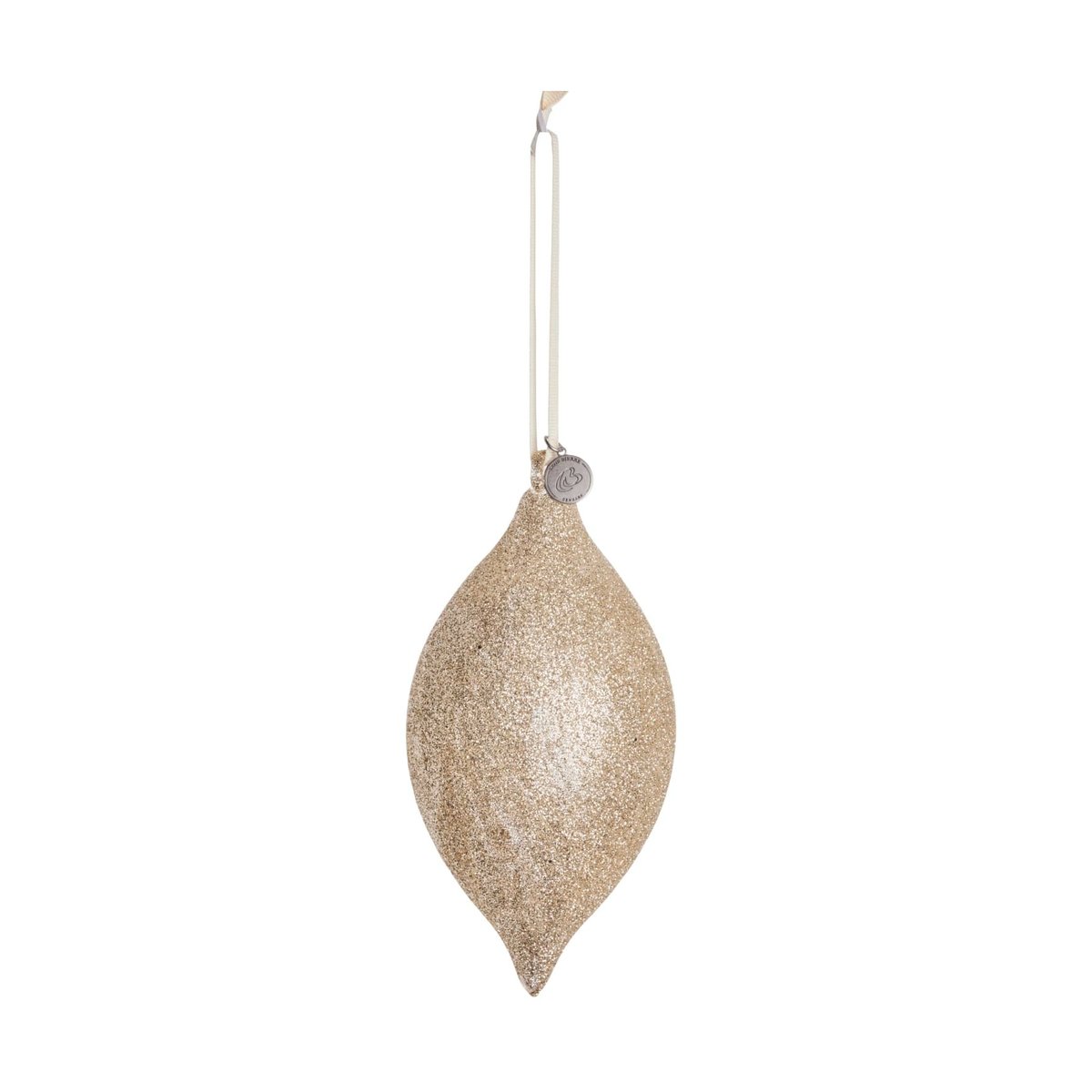 Lene Bjerre Glitteria Dekoration Weihnachtsanhänger 17 cm Hellgold