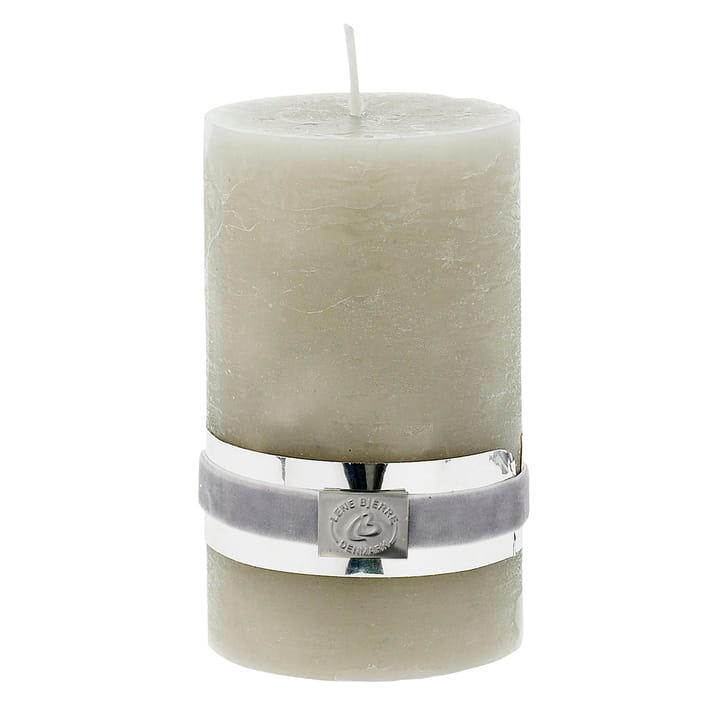 Lene Bjerre Rustic Kerze silver grey Ø7,5cm, 12,5cm Lene Bjerre