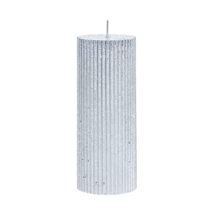 Lissa Kerze Ø6x15 cm - Silber - Lene Bjerre