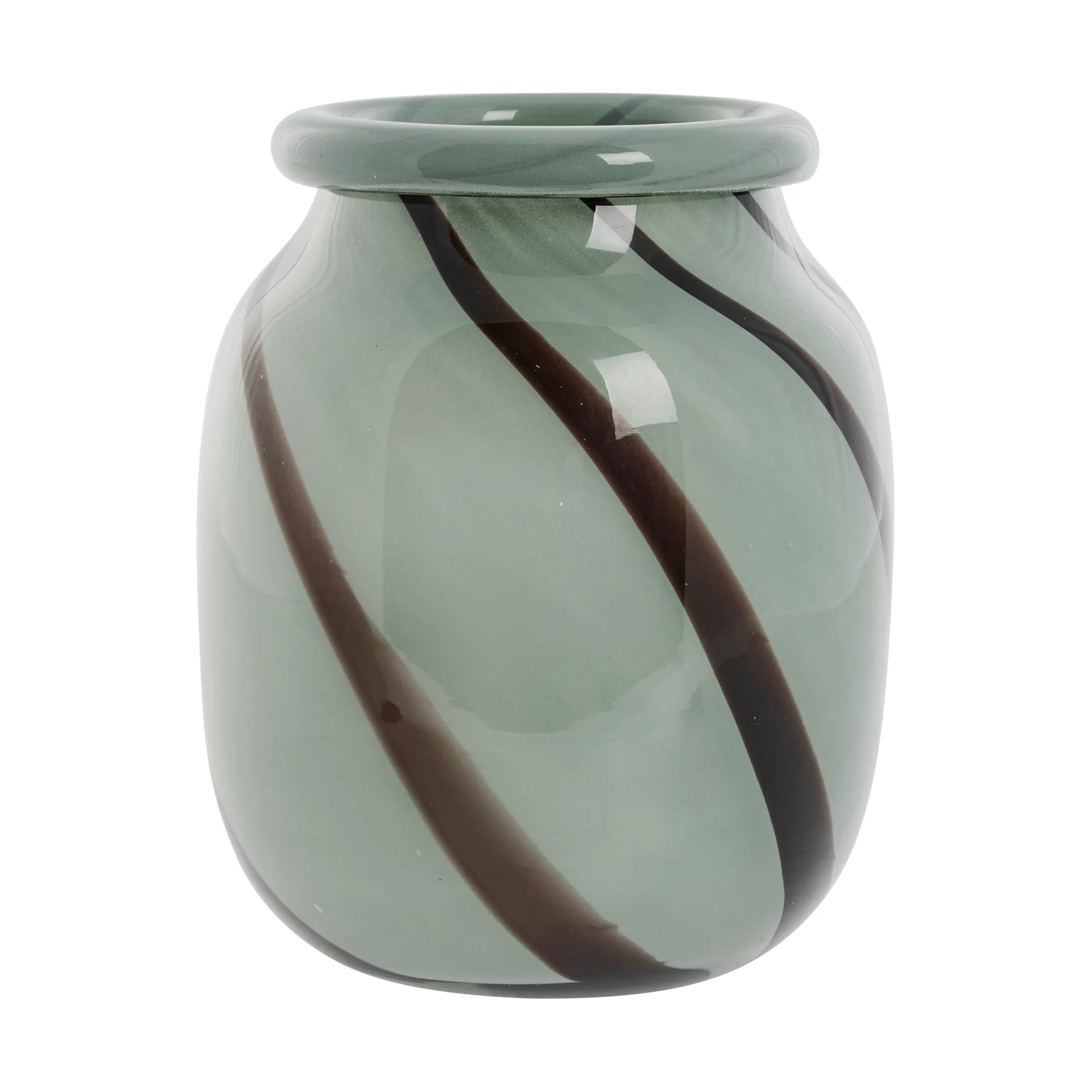 Marena Vase Ø16 cm, Green-black Lene Bjerre
