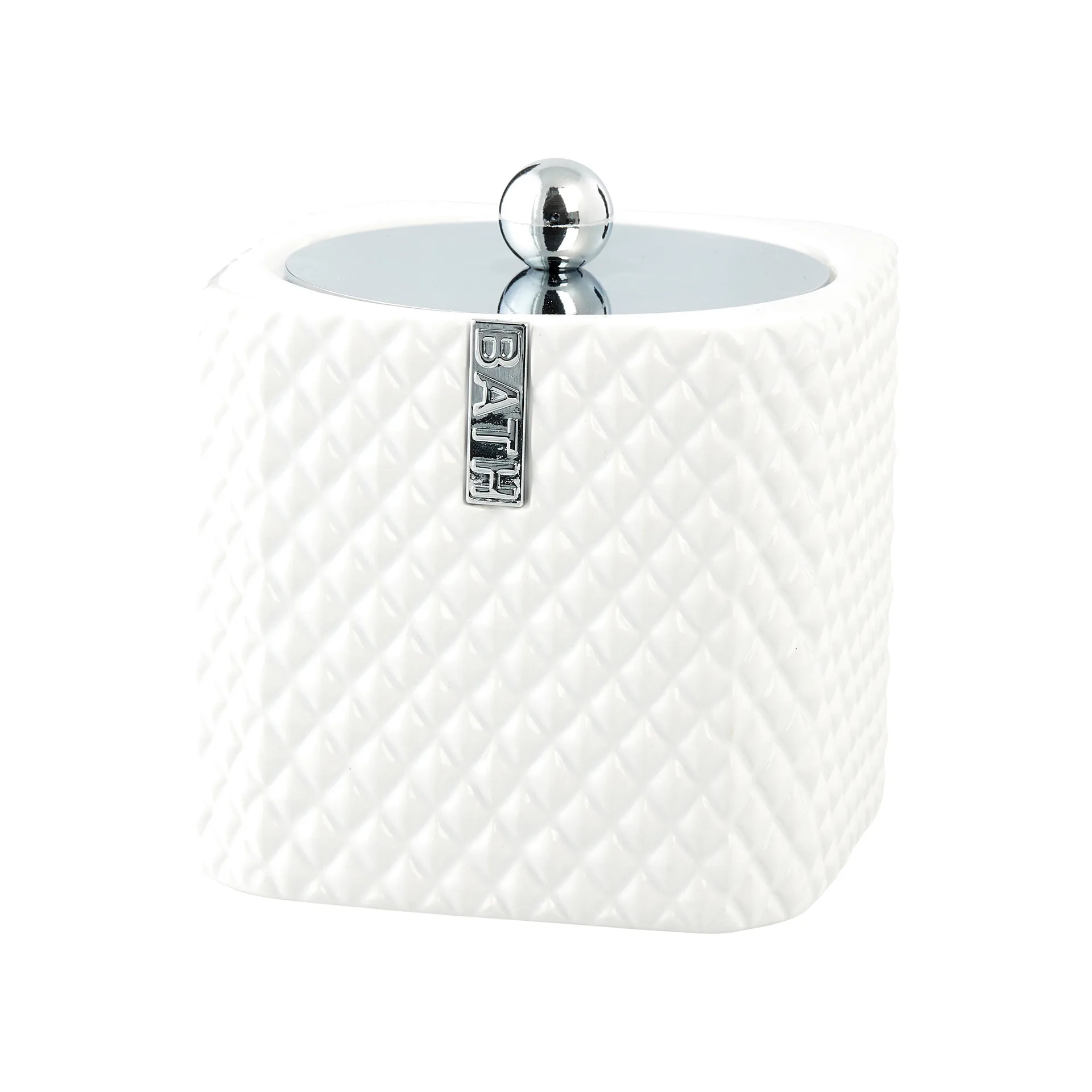 Marion Dose 13,5cm, White-silver Lene Bjerre