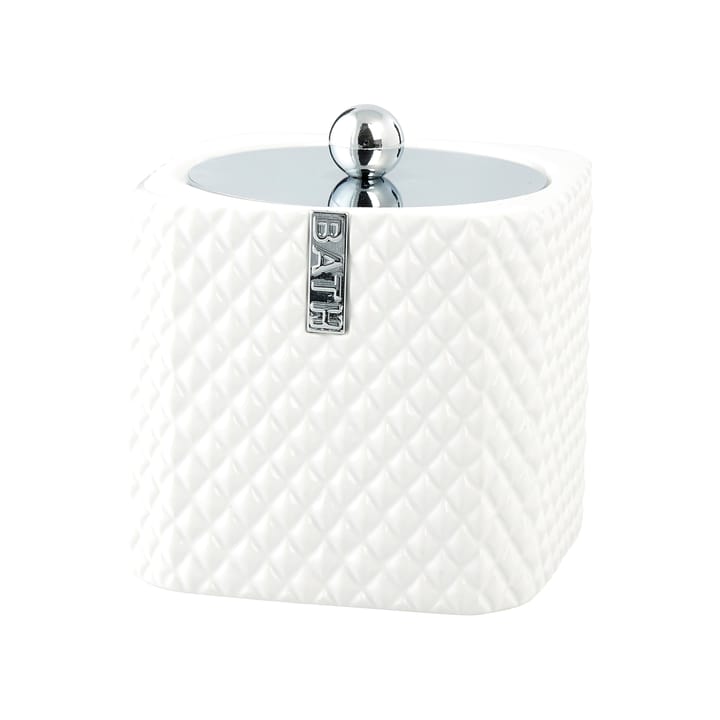 Marion Dose 13,5cm - White-silver - Lene Bjerre