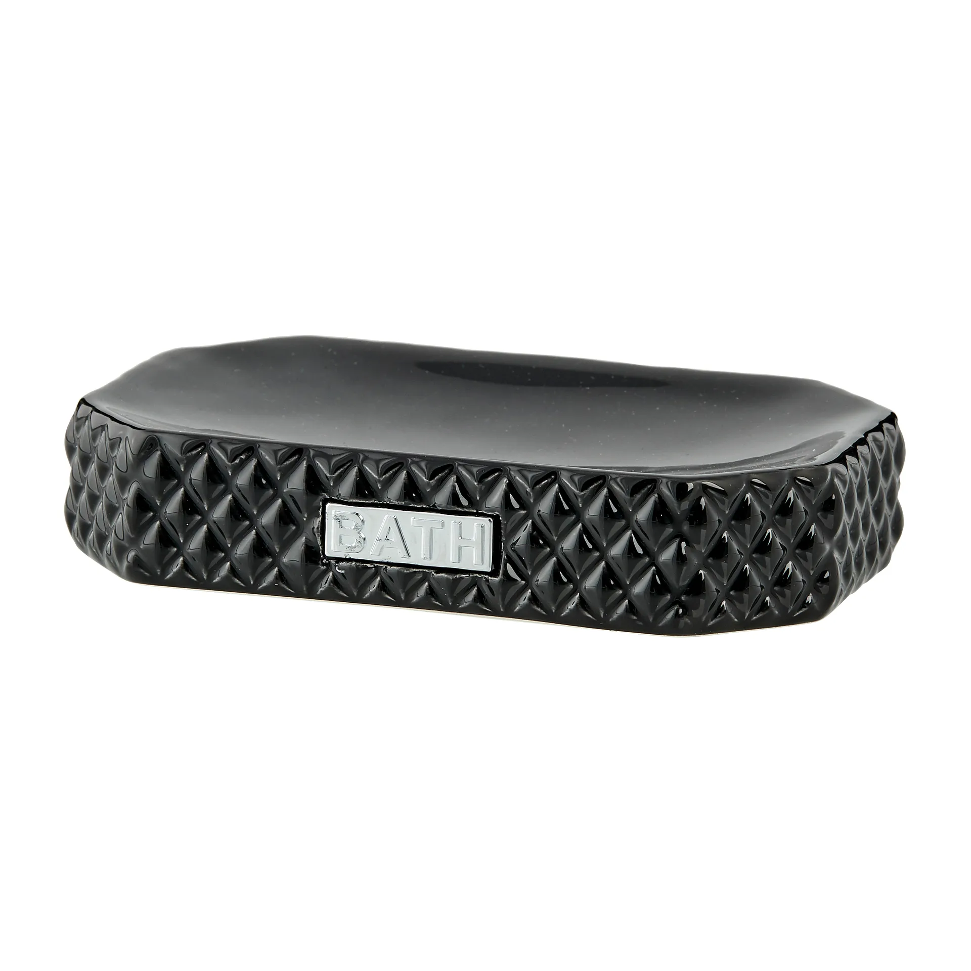 Marion Seifenschale 13,5 x 9cm, Black-silver Lene Bjerre