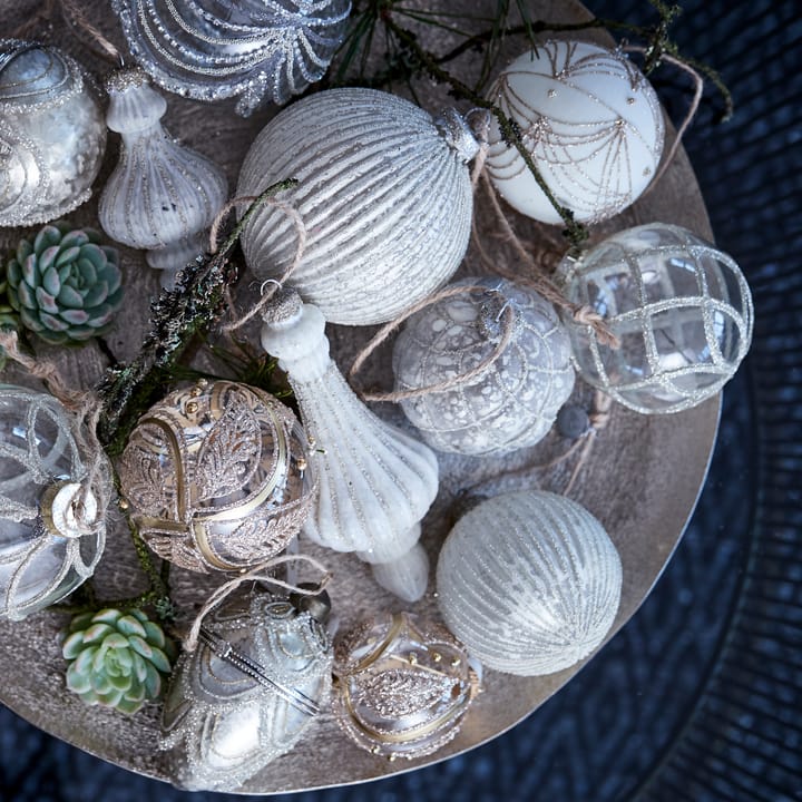 Merya Weihnachtskugel Ø8cm, Clear-light gold Lene Bjerre