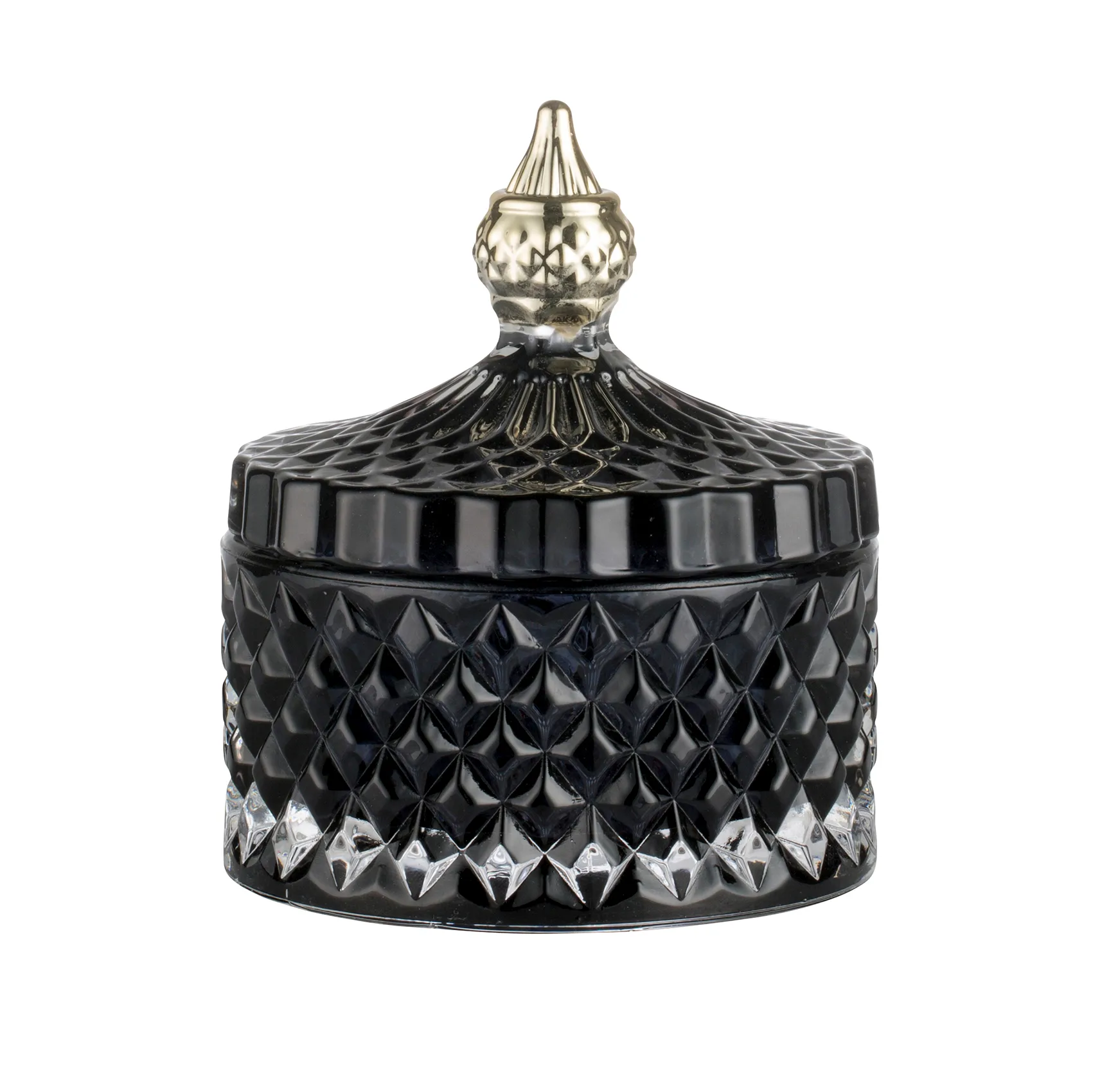 Miya Verwahrungsdose mit Deckel Ø8,5cm, Dunkelgrau / schwarz Lene Bjerre