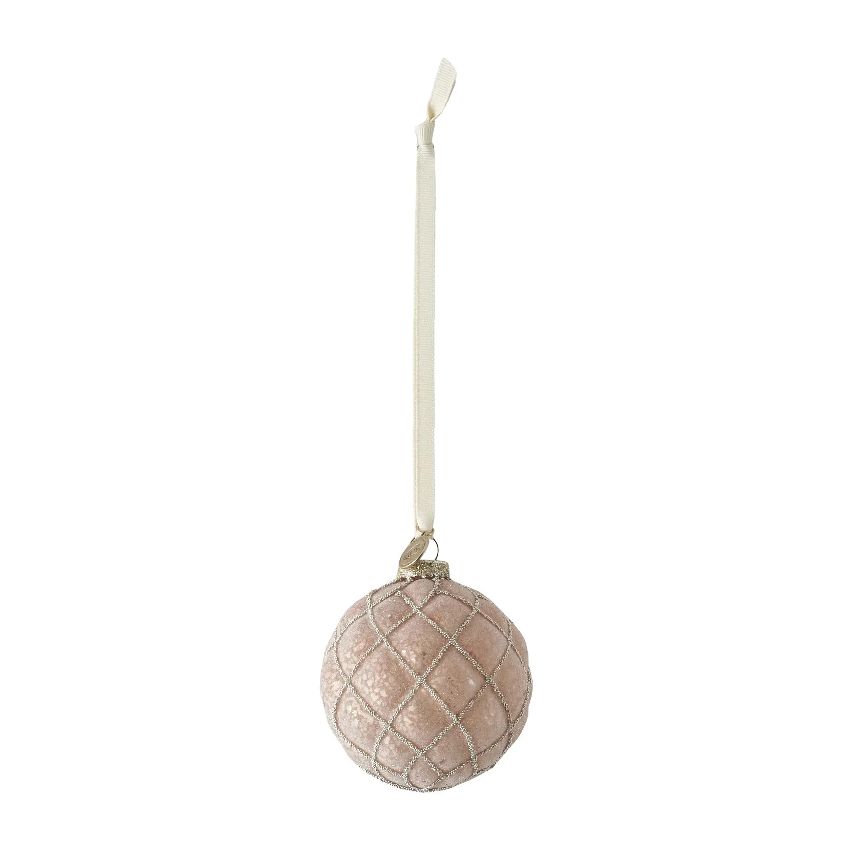 Norille Weihnachtskugel kariert Ø8cm, Powder Lene Bjerre