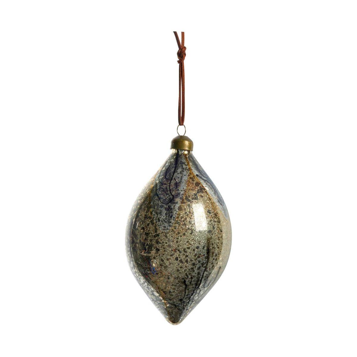 Lene Bjerre Nosille Christbaumkugel 15cm Silber-Gold