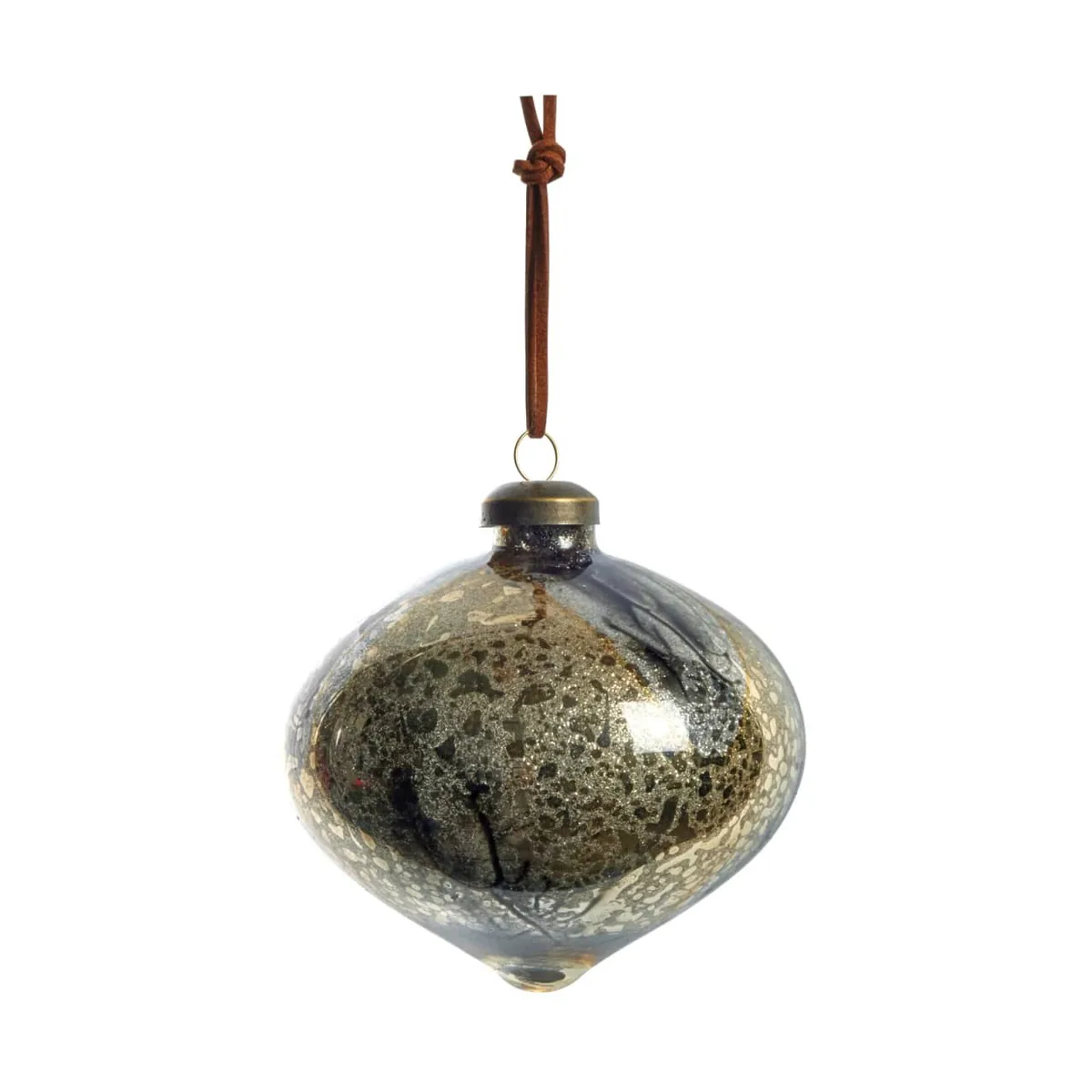 Lene Bjerre Nosille Christbaumkugel 8cm Silber-Gold