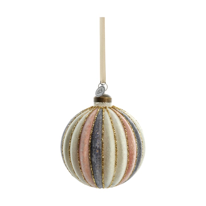 Noville Christbaumkugel Ø10cm, White-dark grey-rose Lene Bjerre