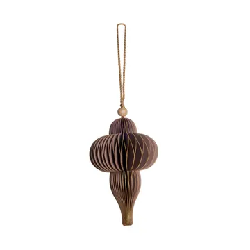 Paline Dekorationsanhänger 10 cm - Dark rose-silver - Lene Bjerre