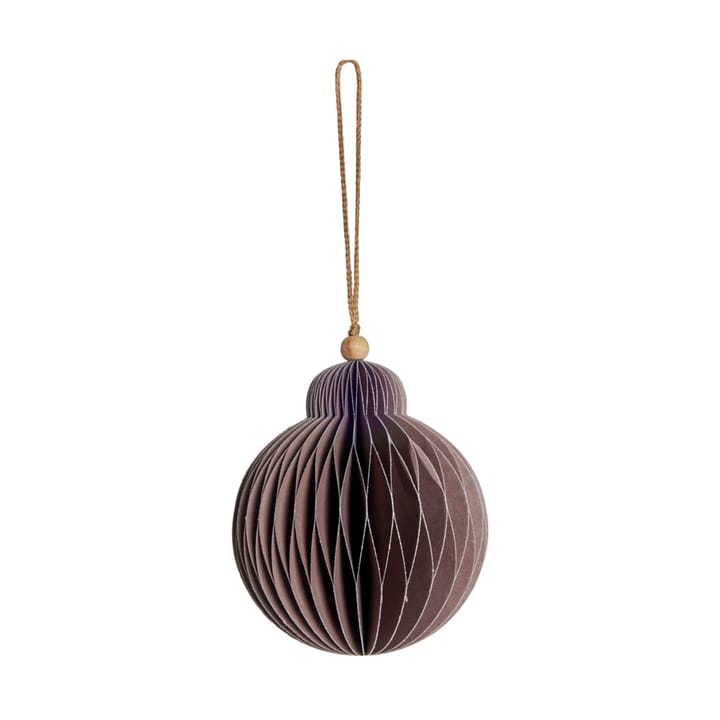 Paline Dekorationsanhänger Ø10 cm - Dark rose-silver - Lene Bjerre