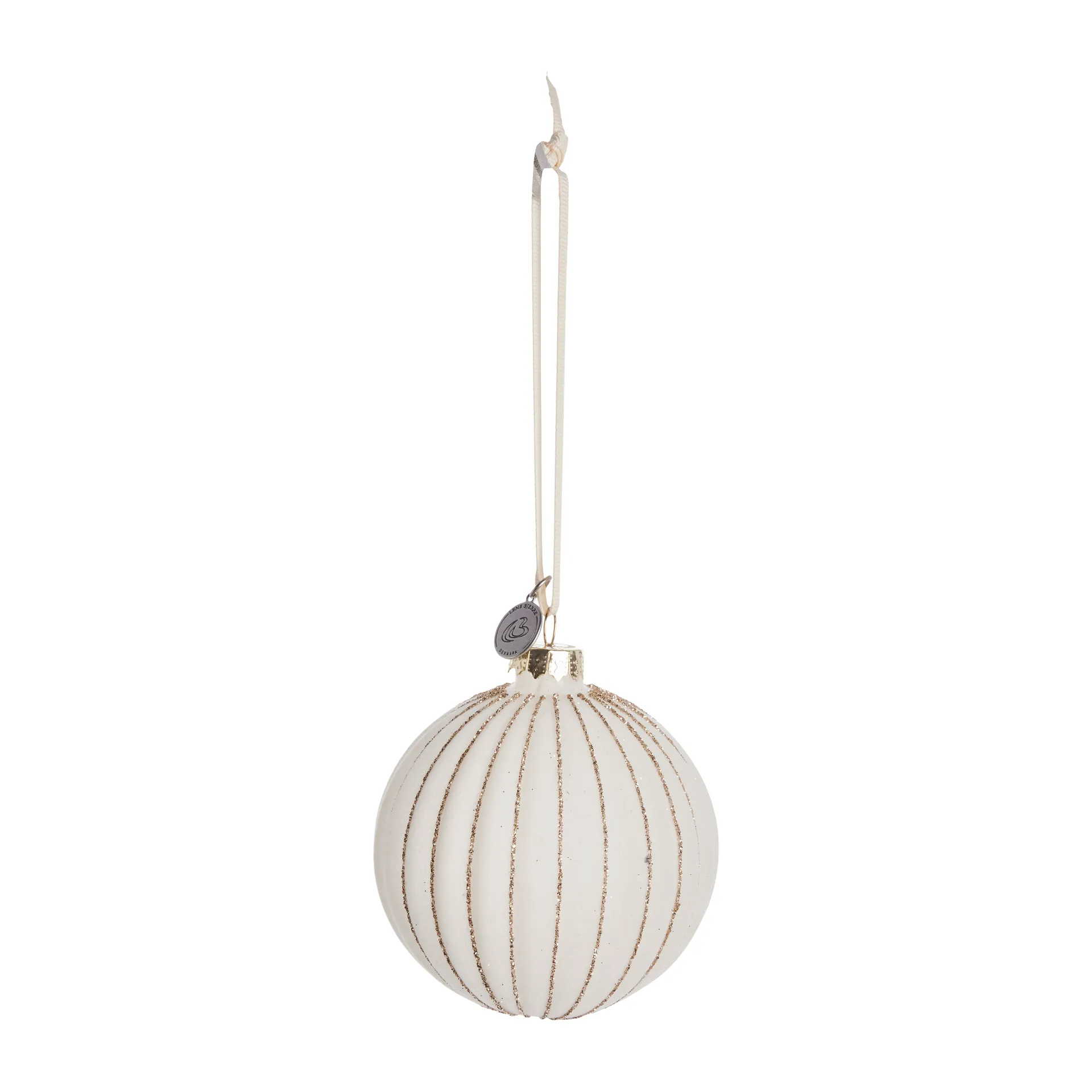 Sella Weihnachtskugel Ø8cm, Off white Lene Bjerre