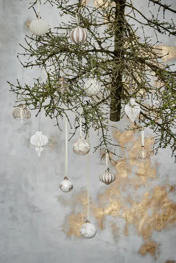 Sella Weihnachtskugel Ø8cm - Off white - Lene Bjerre