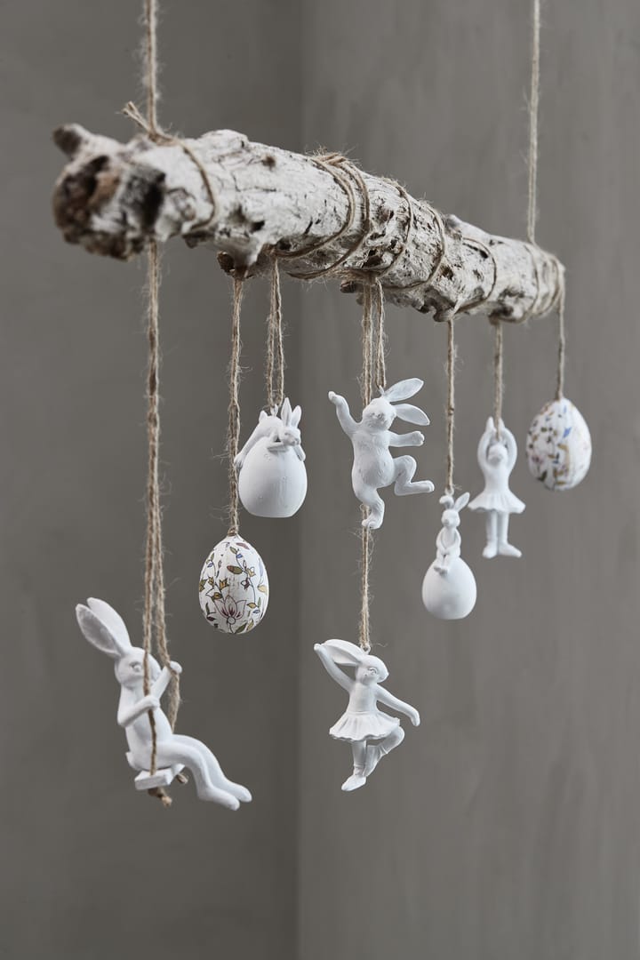 Semina Osteranhänger liegender Hase, White Lene Bjerre