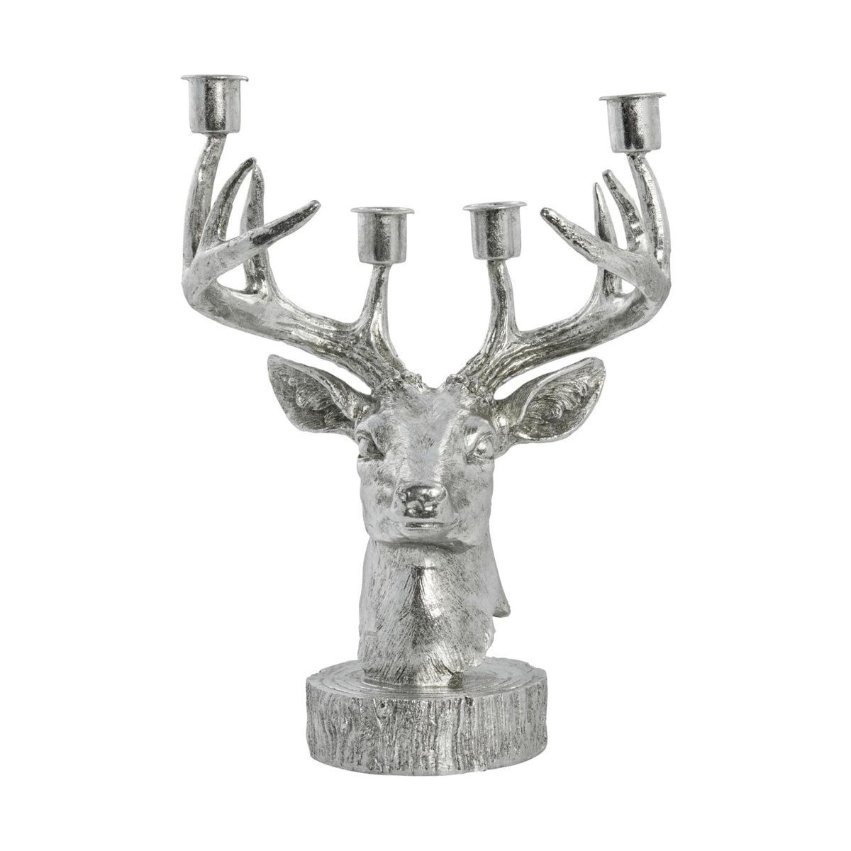 Lene Bjerre Serafina Kerzenständer Hirsch 31 cm Silber