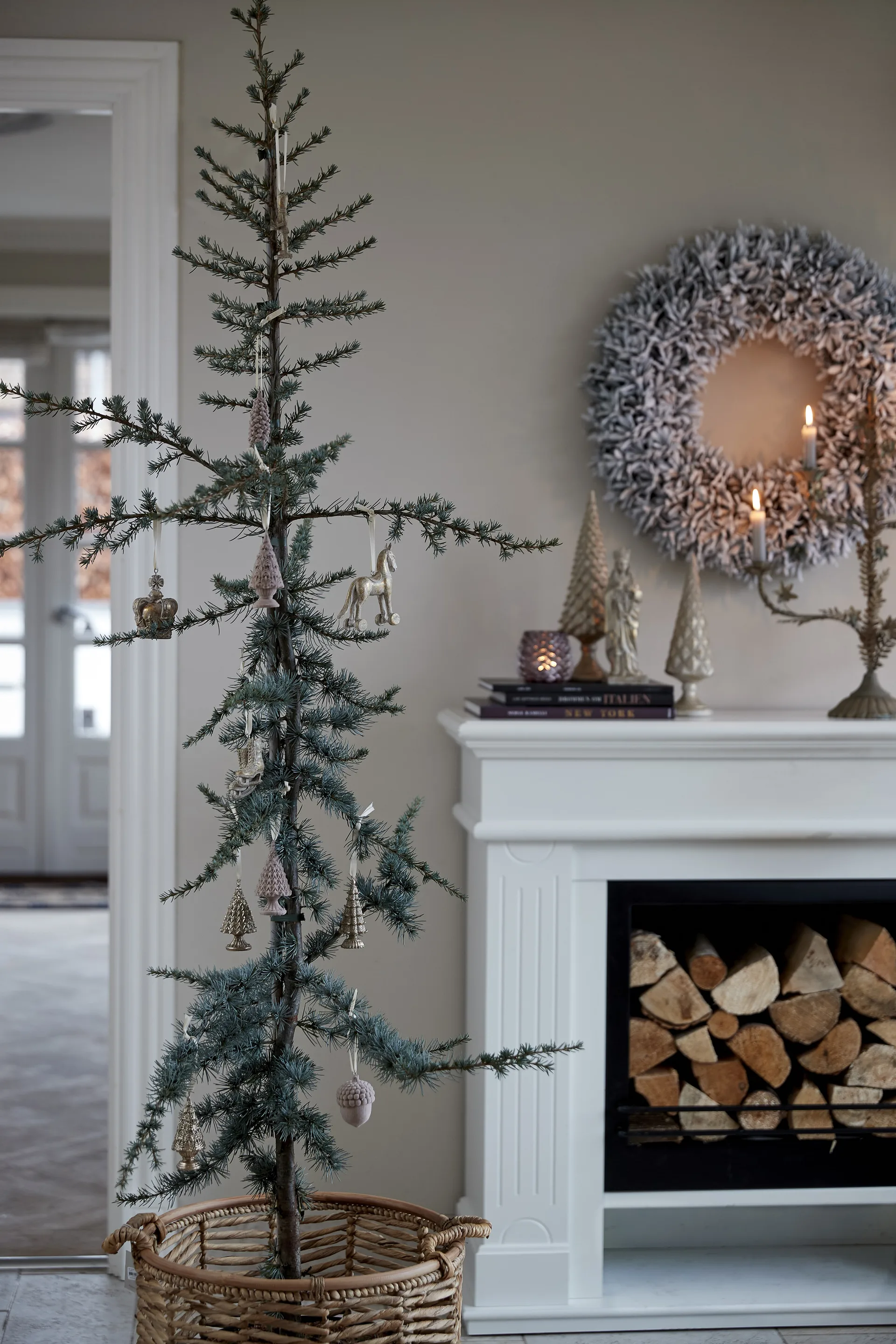 Serafina Weihnachtsanhänger Pferd 11cm, Antikgold Lene Bjerre